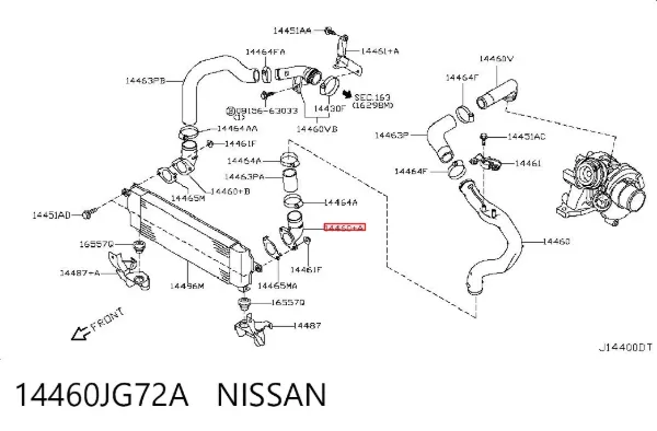  14460JG72A Nissan/Infiniti
