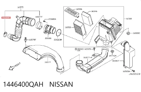  1446400QAH Nissan/Infiniti