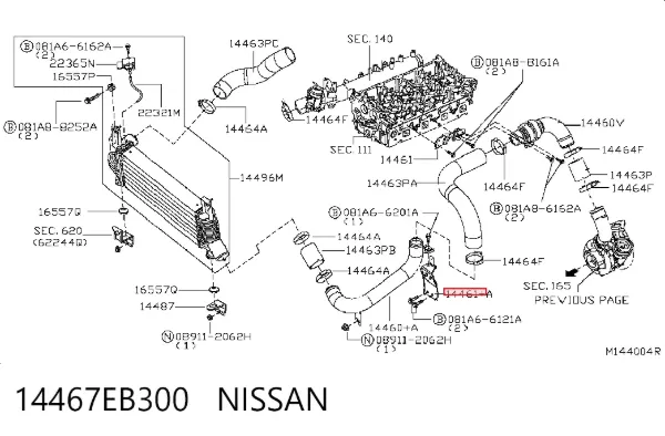  14467EB300 Nissan/Infiniti