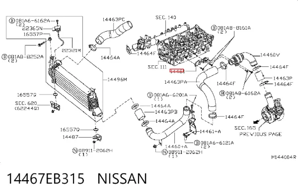  14467EB315 Nissan/Infiniti
