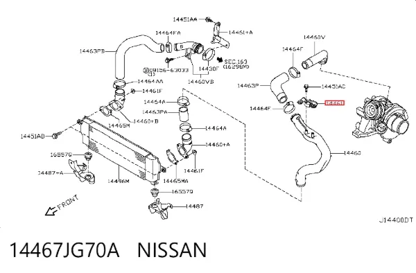  14467JG70A Nissan/Infiniti