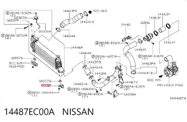  14487EC00A Nissan/Infiniti