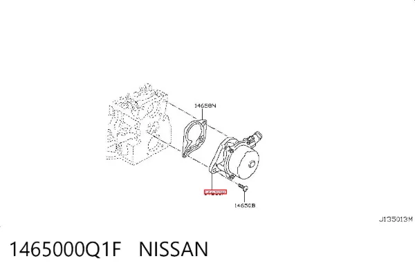 Bomba de vacío 1465000Q1F Nissan/Infiniti