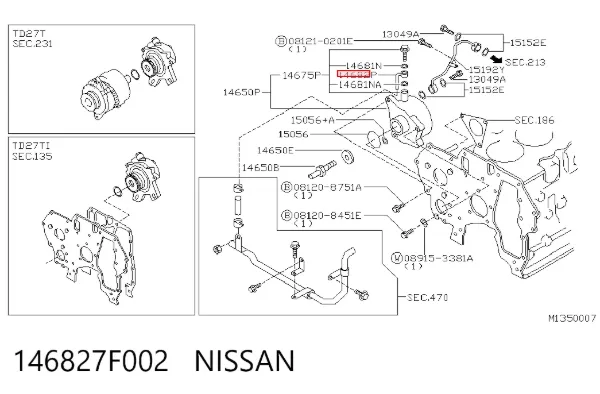  146827F002 Nissan/Infiniti