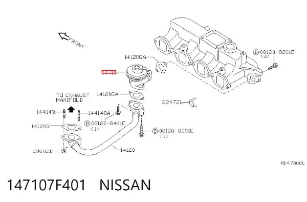 Válvula EGR Nissan Terrano II