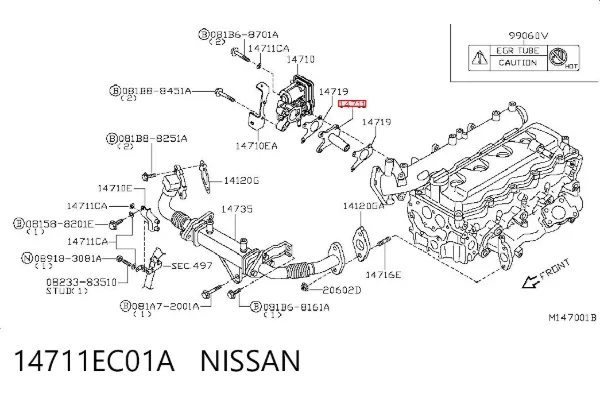  14711EC01A Nissan/Infiniti