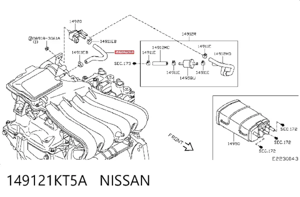 149121KT5A Nissan/Infiniti