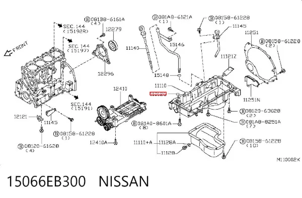  15066EB300 Nissan/Infiniti
