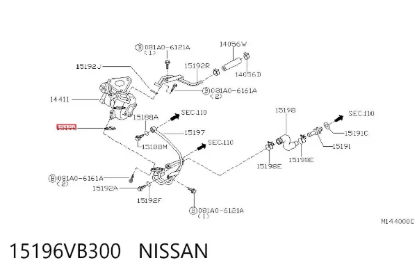  15196VB300 Nissan/Infiniti