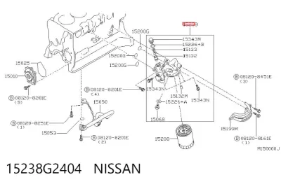 Soporte del filtro de aceite NISSAN 15238G2404