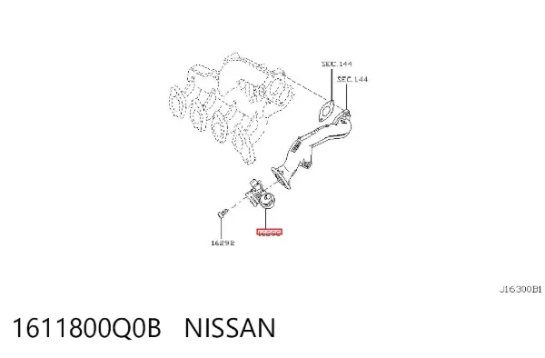 Cuerpo de mariposa 1611800Q0B Nissan/Infiniti
