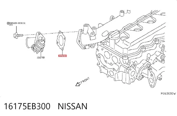 Junta cuerpo mariposa 16175EB300 Nissan/Infiniti