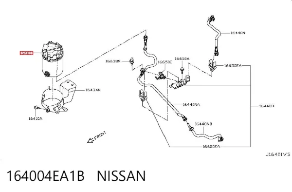 Filtro de combustible 164004EA1B Nissan/Infiniti