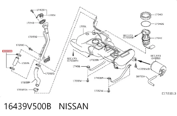  16439V500B Nissan/Infiniti