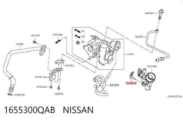  1655300QAB Nissan/Infiniti