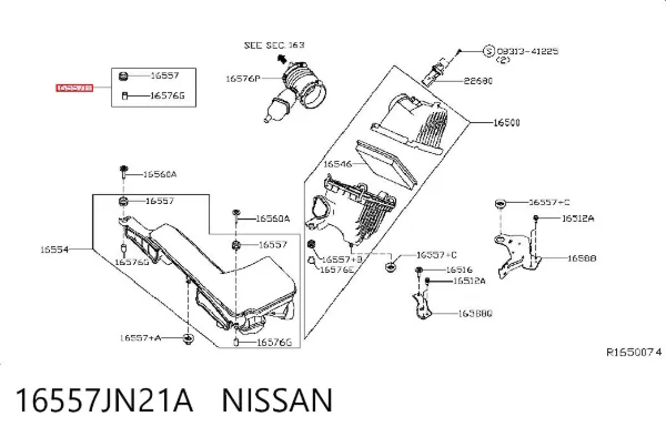  16557JN21A Nissan/Infiniti