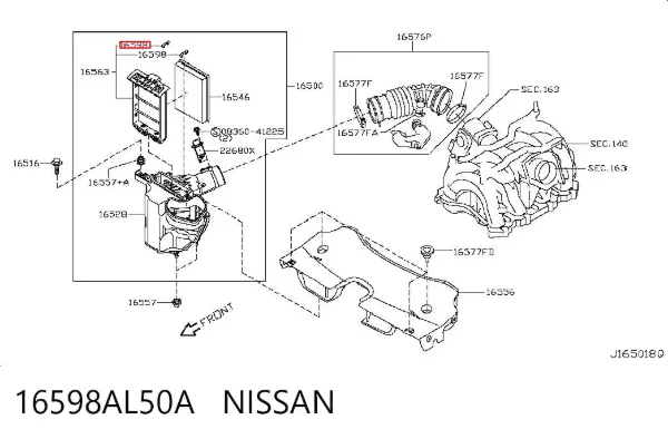  16598AL50A Nissan/Infiniti