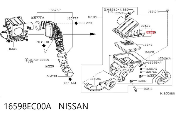  16598EC00A Nissan/Infiniti