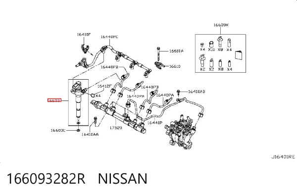 Comprar 166093282R Renault (RVI) Inyector