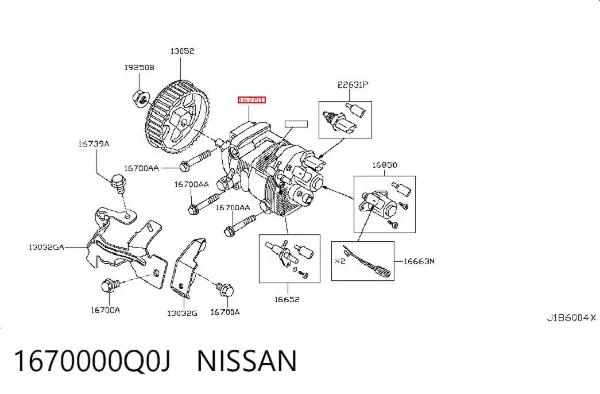 Bomba inyectora 1670000Q0J Nissan/Infiniti