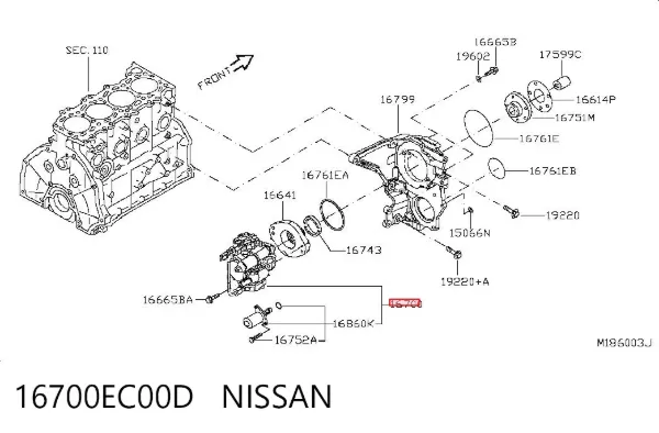 Bomba inyectora 16700EC00D Nissan/Infiniti
