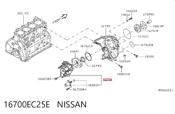 Bomba inyectora 16700EC25E Nissan/Infiniti