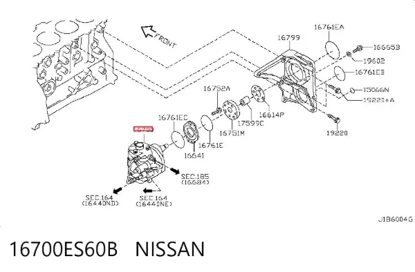 Bomba inyectora 16700ES60B Nissan/Infiniti