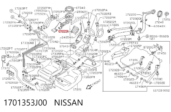  1701353J00 Nissan/Infiniti