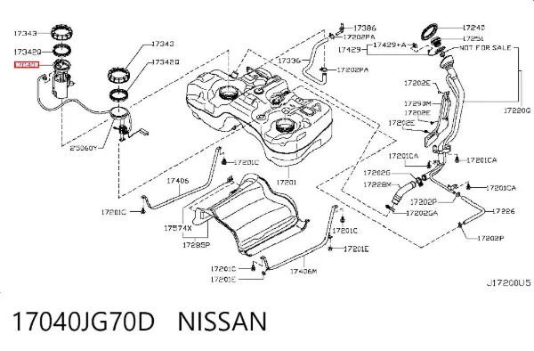  17040JG70D Nissan/Infiniti