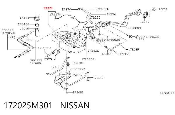 Depósito de gasolina Nissan Almera II