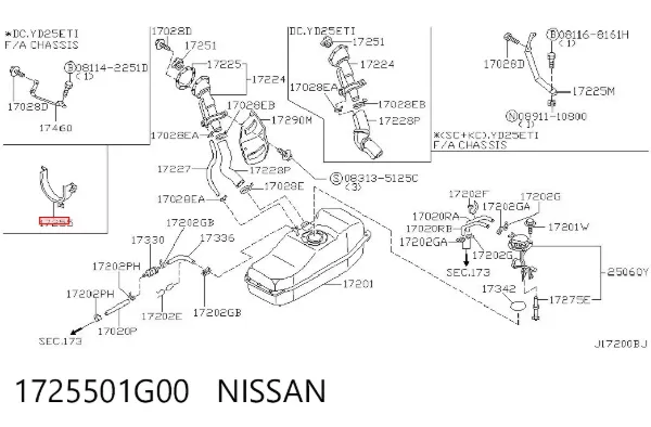 1725501G00 Nissan/Infiniti