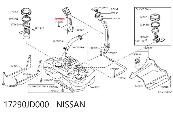  17290JD000 Nissan/Infiniti