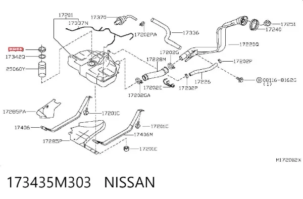  173435M303 Nissan/Infiniti