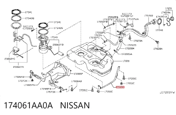  174061AA0A Nissan/Infiniti