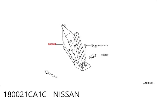 Pedal del acelerador 180021CA1C Nissan/Infiniti