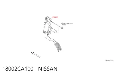 Pedal del acelerador NISSAN 18002CA100