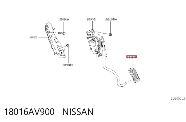  18016AV900 Nissan/Infiniti