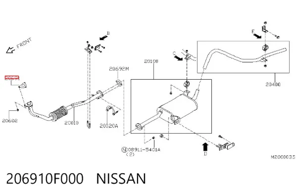 Junta de escape Nissan Terrano II