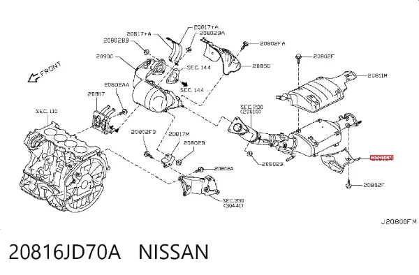  20816JD70A Nissan/Infiniti