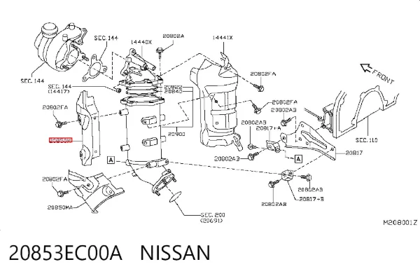 20853EC00A Nissan/Infiniti