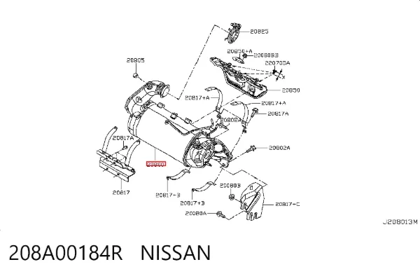 Catalizador 208A00184R Nissan/Infiniti