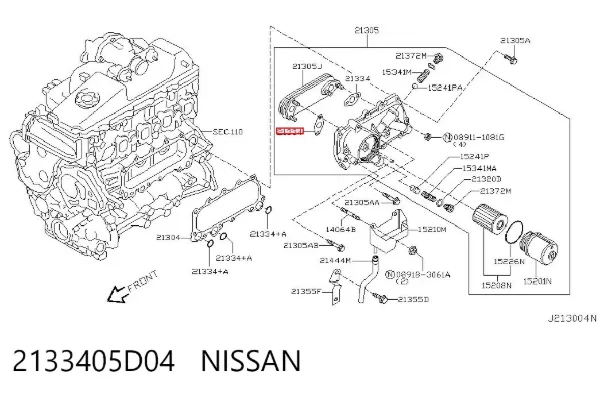  2133405D04 Nissan/Infiniti