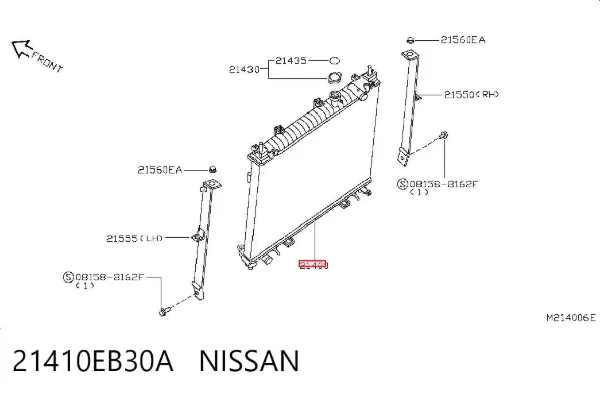 Radiador 21410EB30A Nissan/Infiniti