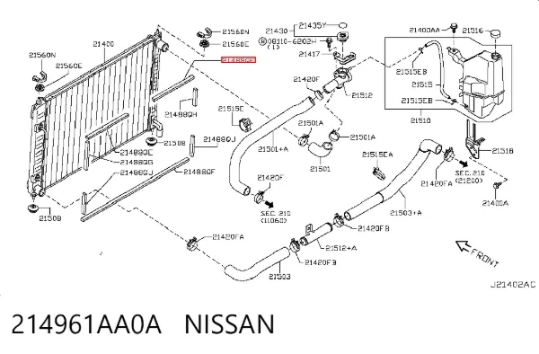  214961AA0A Nissan/Infiniti