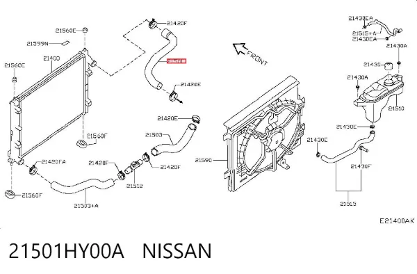  21501HY00A Nissan/Infiniti