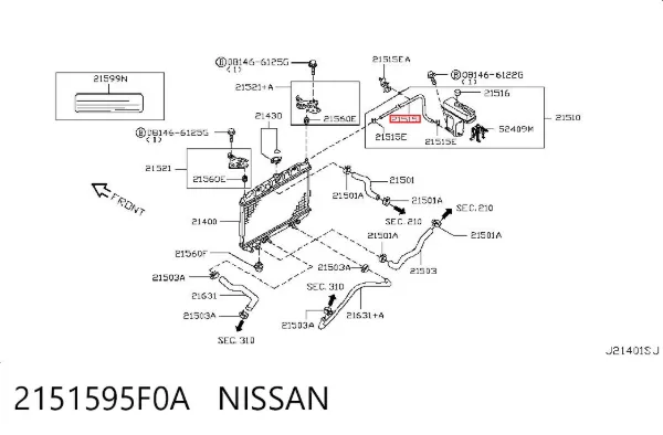  2151595F0A Nissan/Infiniti