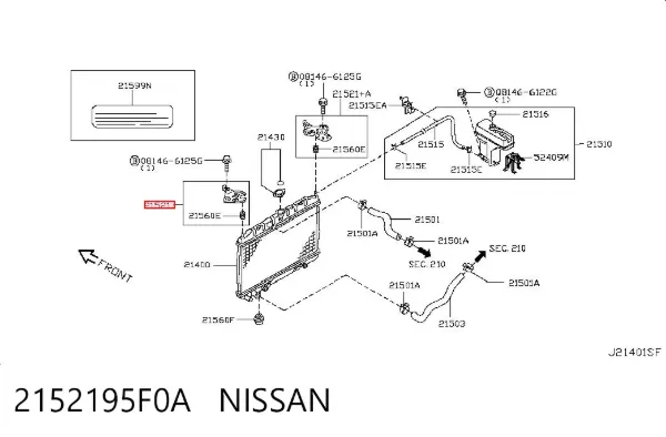  2152195F0A Nissan/Infiniti