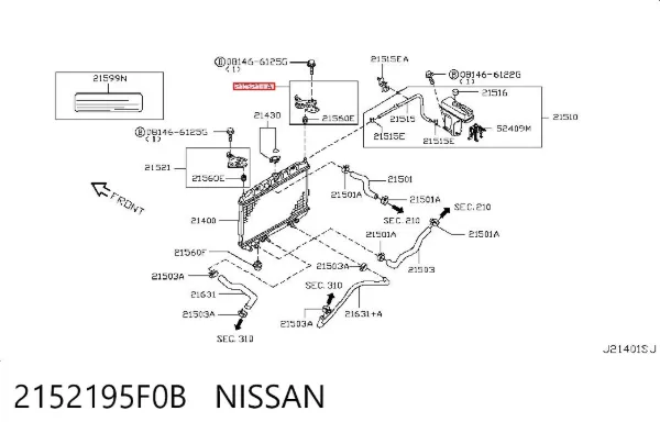  2152195F0B Nissan/Infiniti