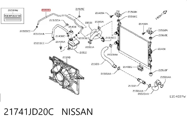  21741JD20C Nissan/Infiniti