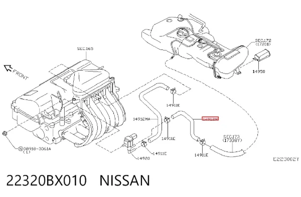  22320BX010 Nissan/Infiniti